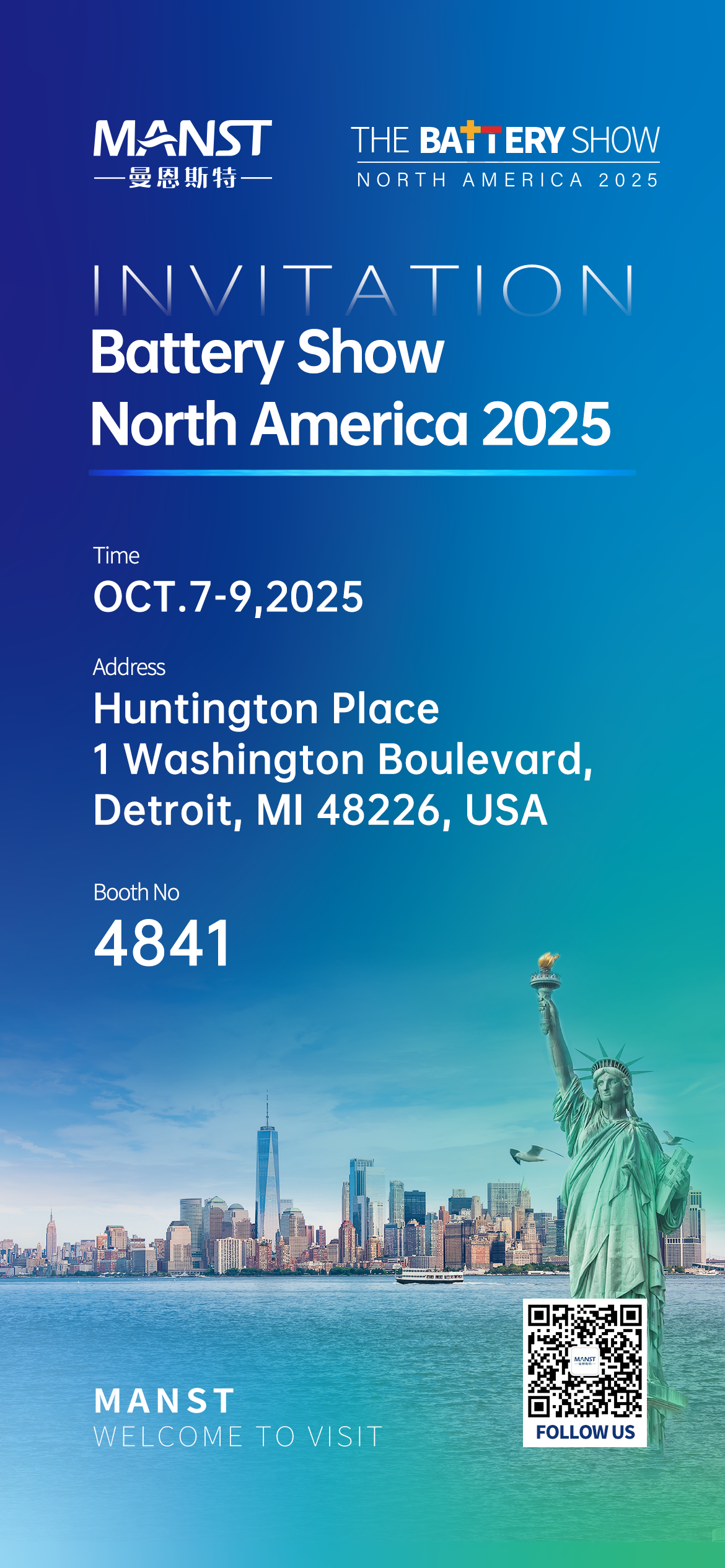 Glanzvoller Auftritt in Detroit │ Manster präsentiert sich auf der Battery Show North America 2025